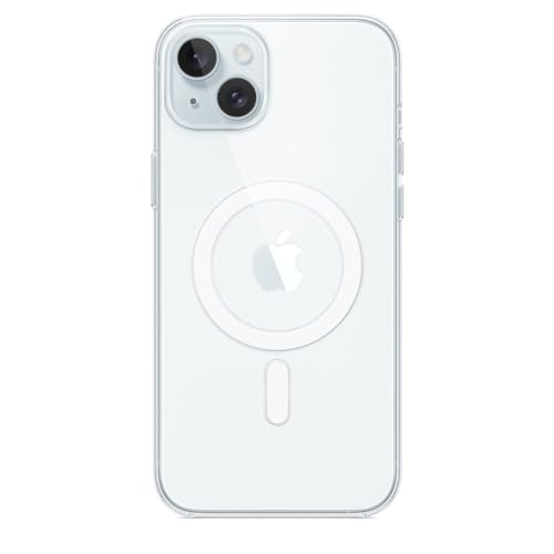 Apple custodia MagSafe trasparente iPhone 15 Plus anti ingiallimento