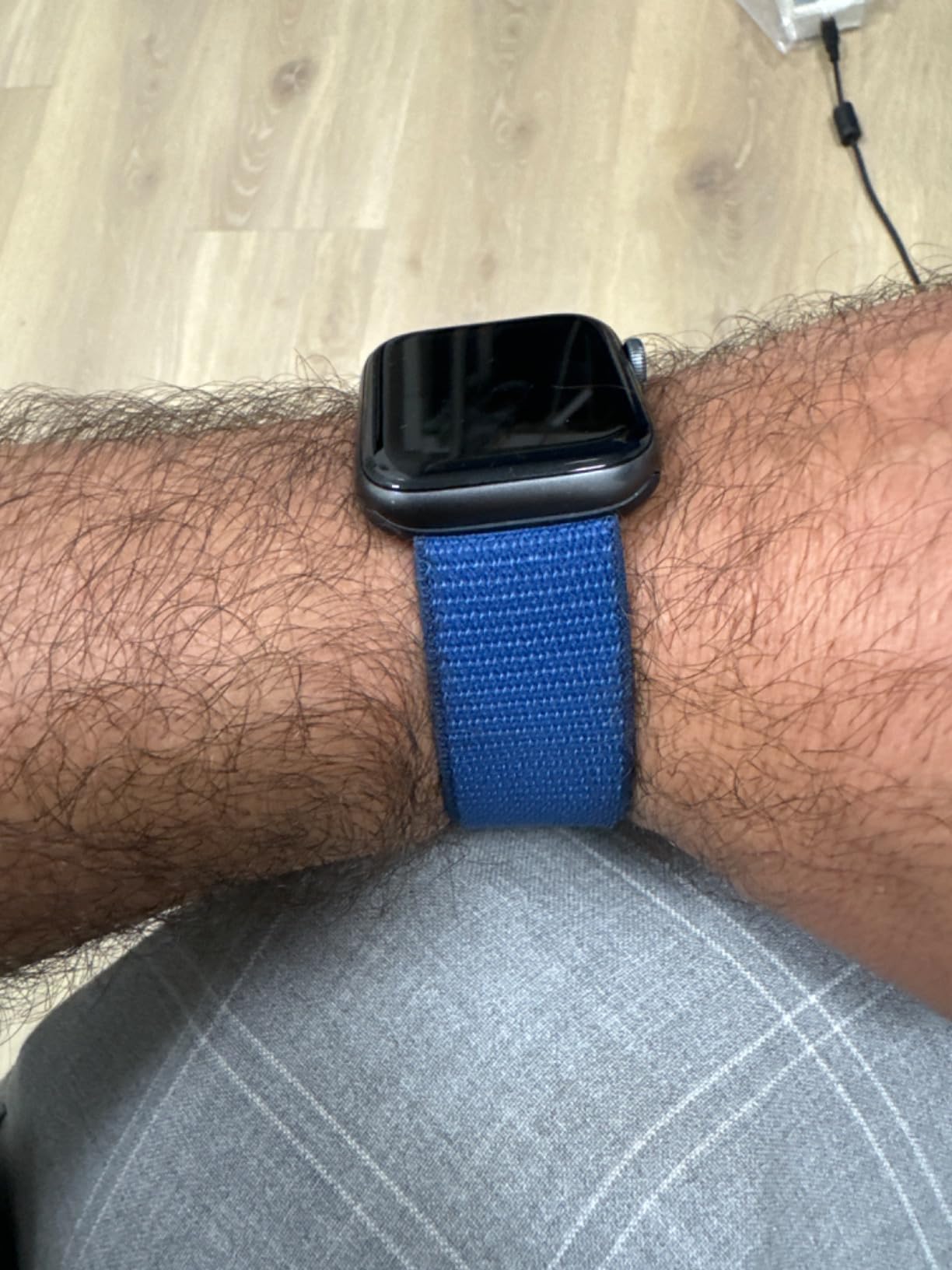 Apple Sport Loop 45 mm cinturino blu oceano nylon