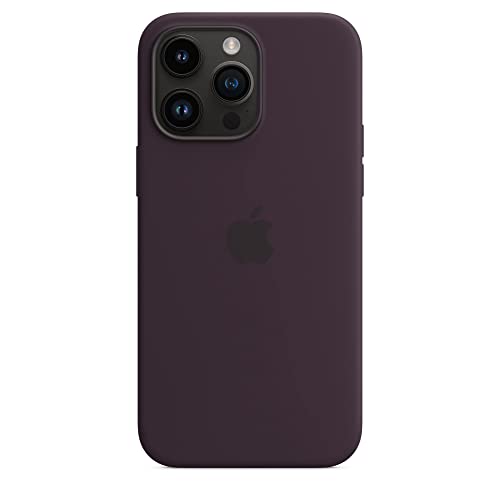 Apple custodia silicone MagSafe iPhone 14 Pro Max viola sambuco