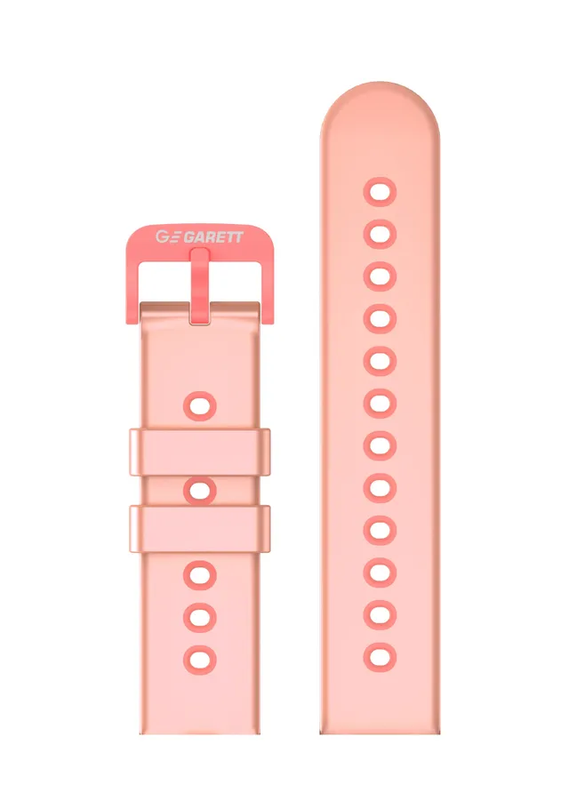 Garett Kids Twin 4G cinturino rosa silicone 20 mm