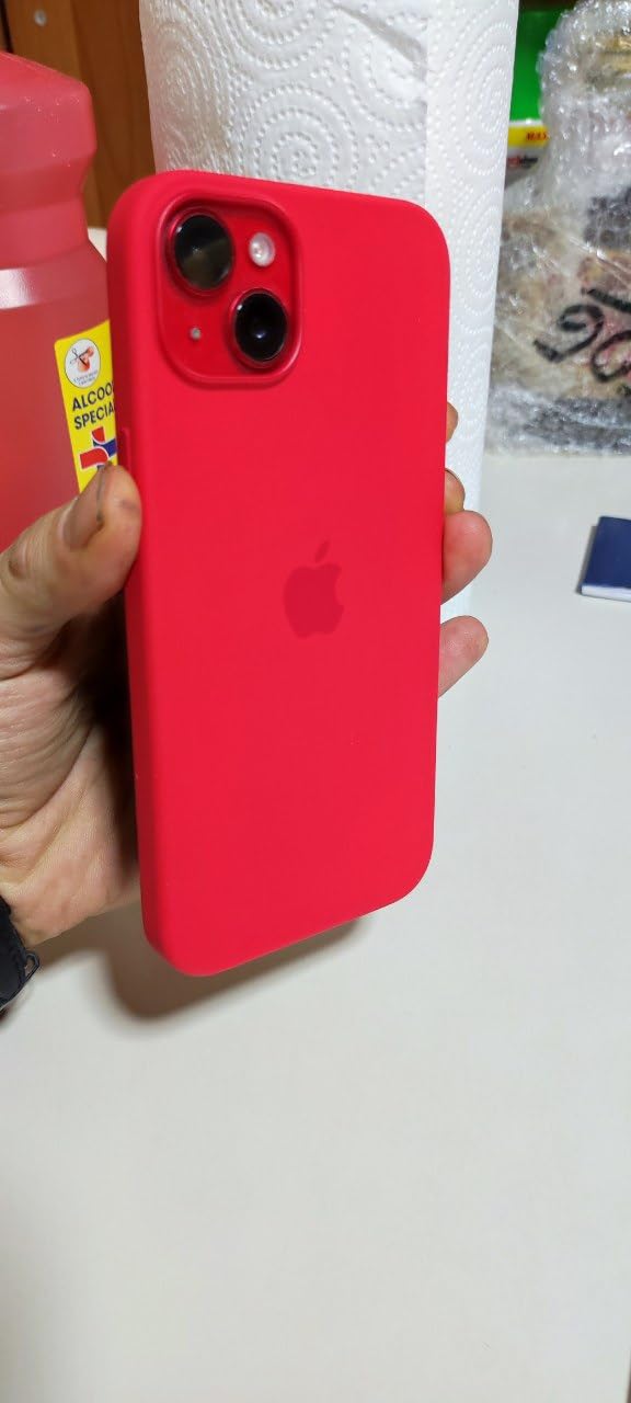Apple MagSafe silicone custodia iPhone 14 Plus rossa