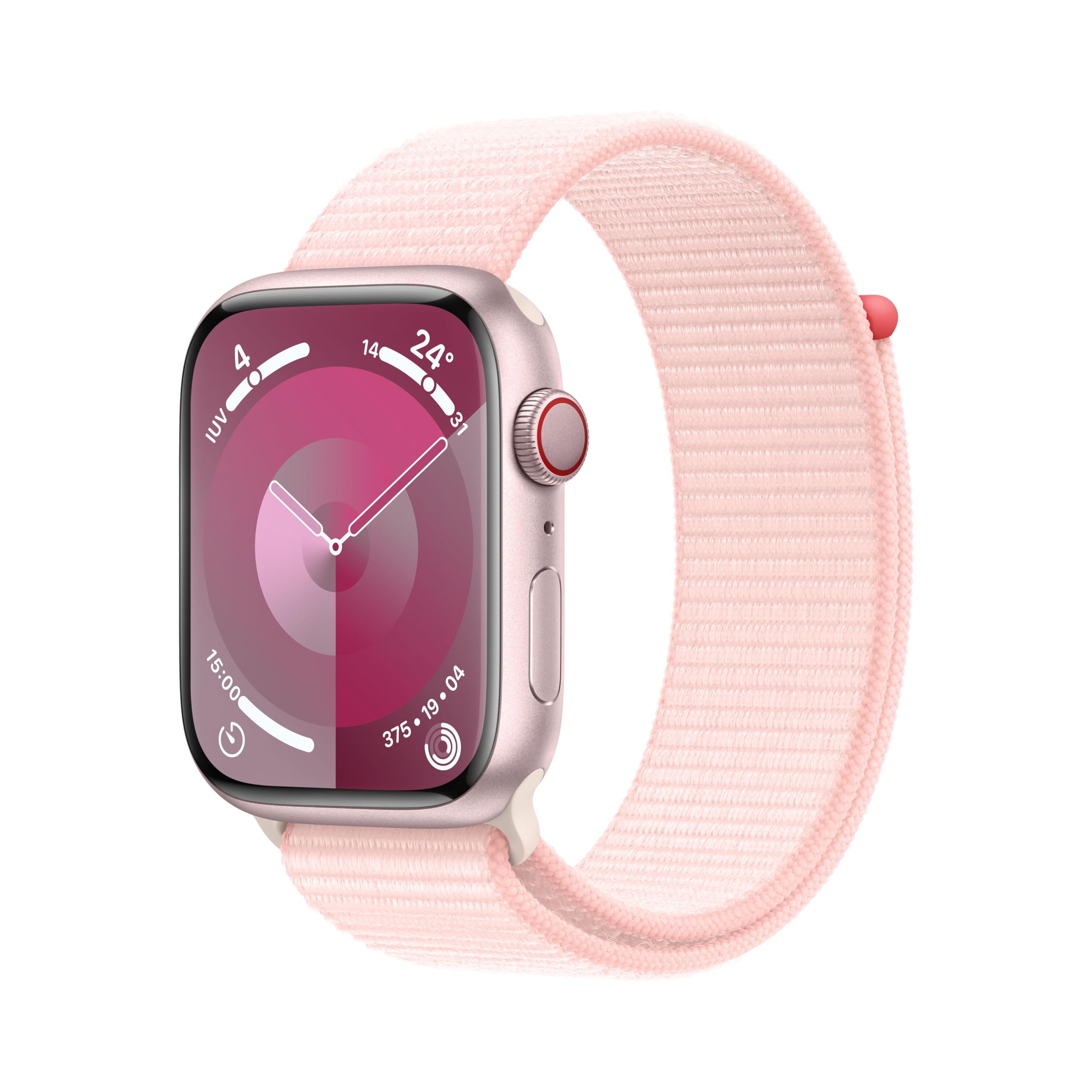 Apple Watch Series 9 GPS Cellular 45mm smartwatch rosa