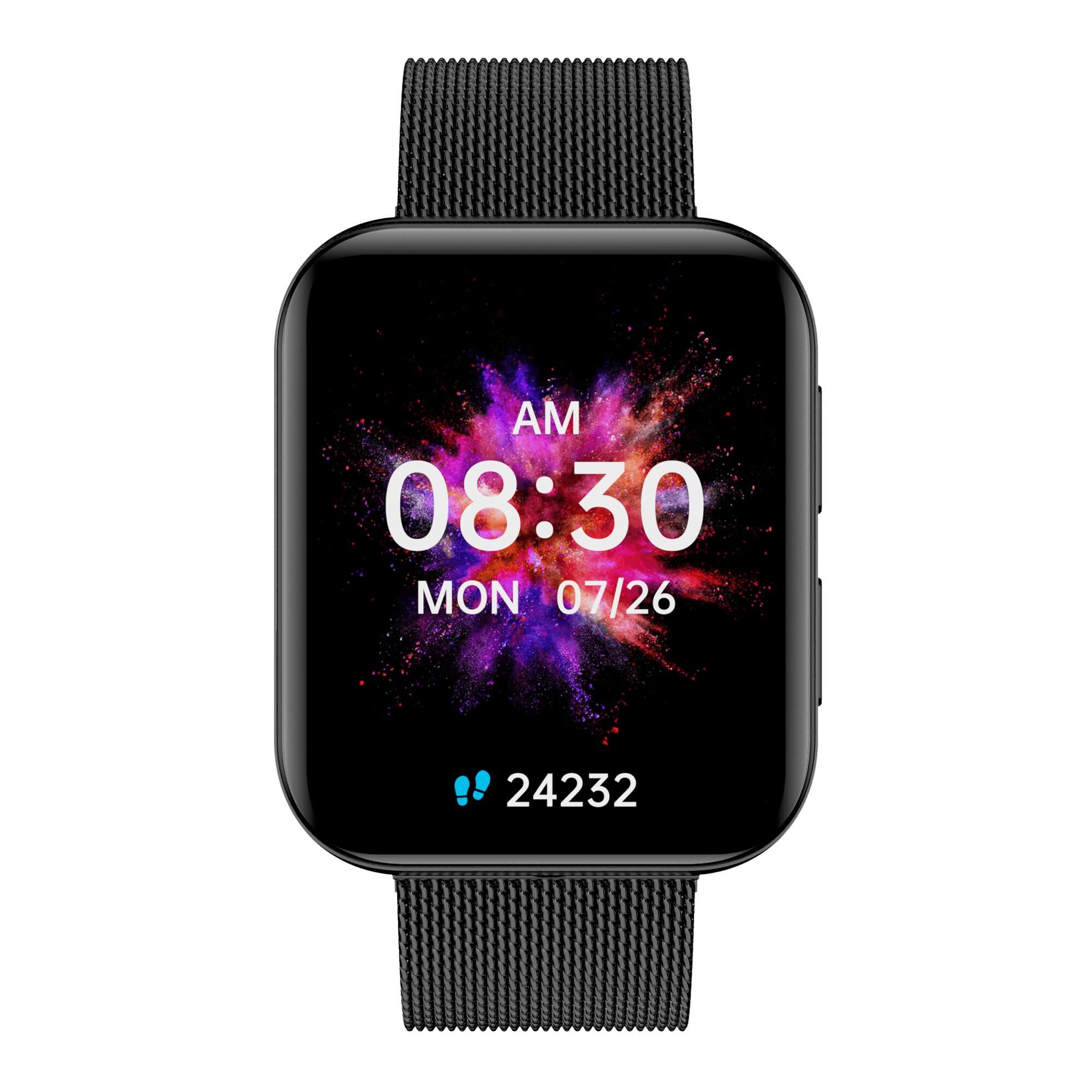 Garett GRC MAXX smartwatch nero acciaio AMOLED