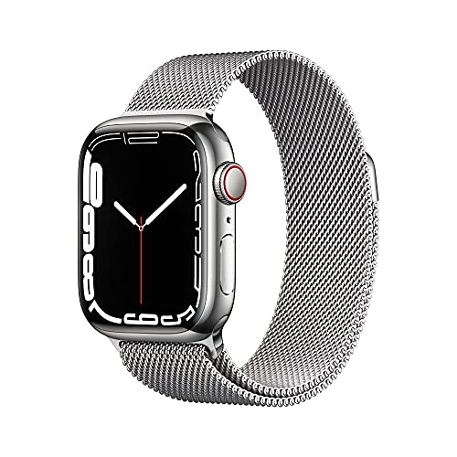 Apple Watch Series 7 GPS Cellular 41mm smartwatch argento milanese