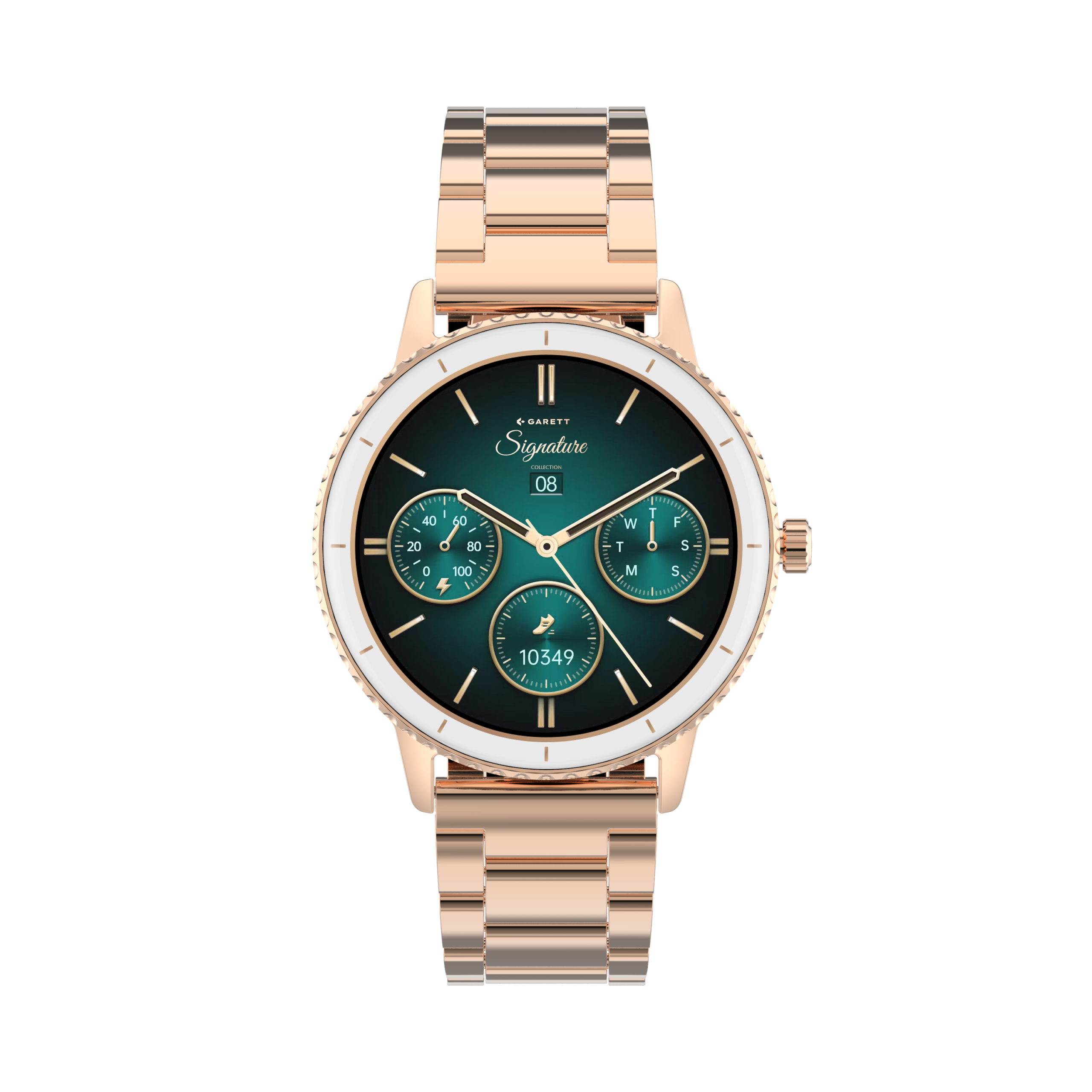 Garett Grace smartwatch oro rosa acciaio AMOLED