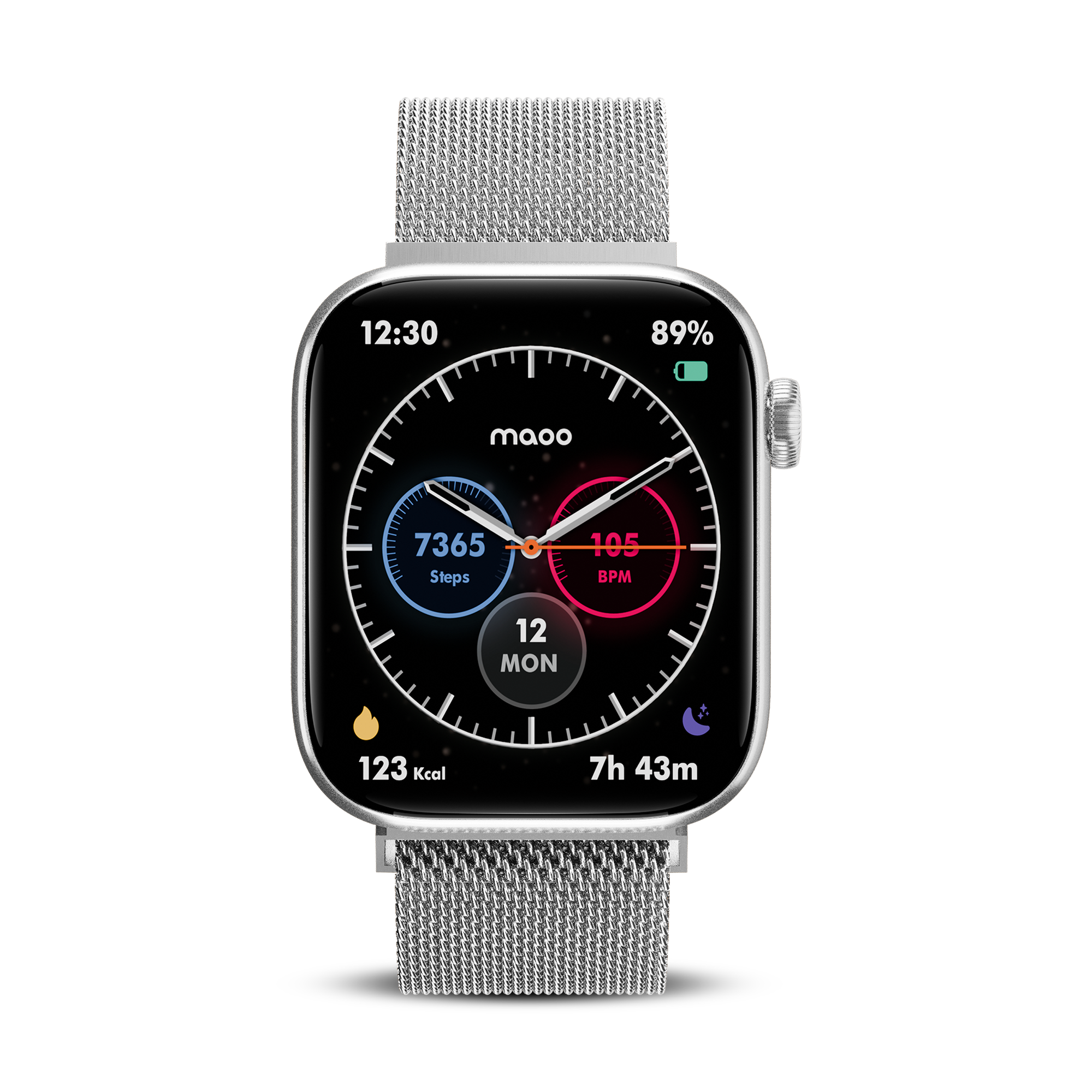 Maoo ProWatch smartwatch argento AMOLED