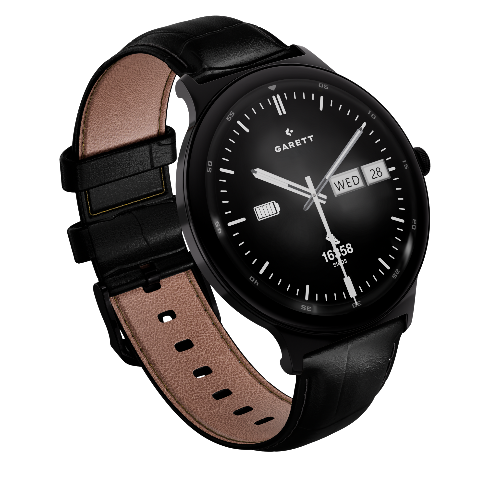 Garett Quantum smartwatch nero acciaio AMOLED