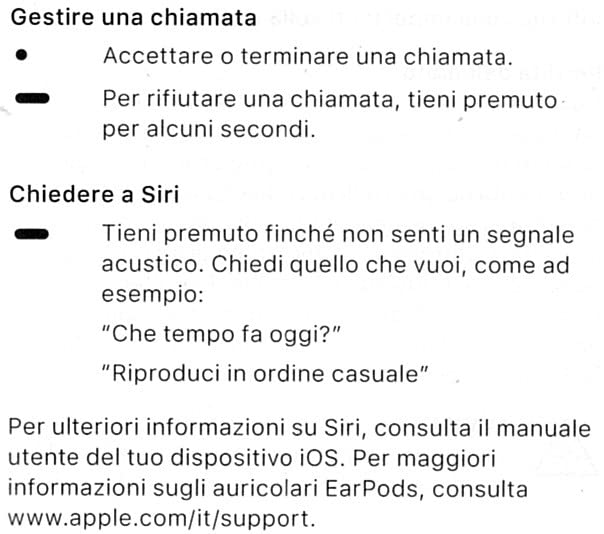 Apple EarPods Auricolari Lightning con Telecomando