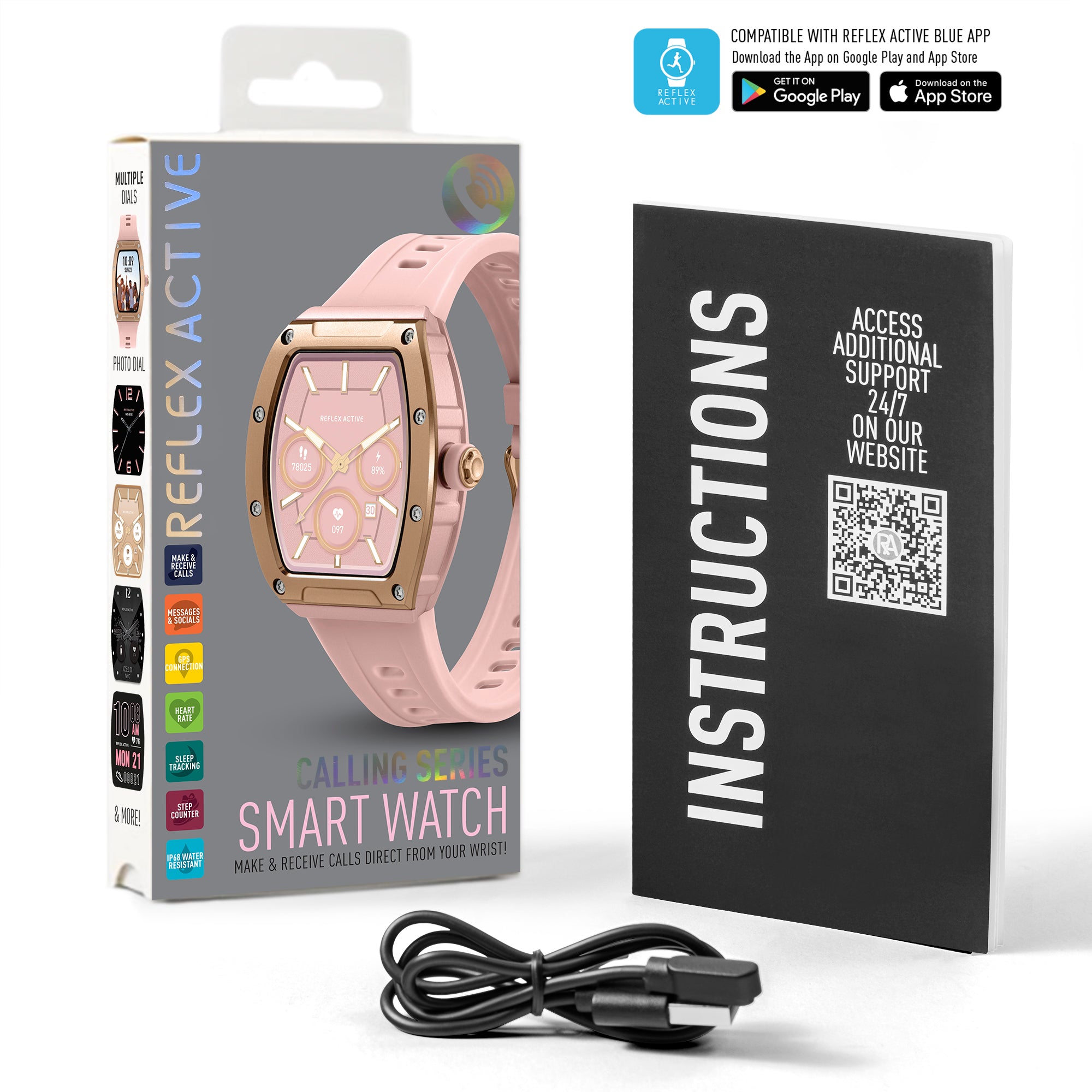 Reflex Active Nexus 100 S Smartwatch Rosa Chiamate