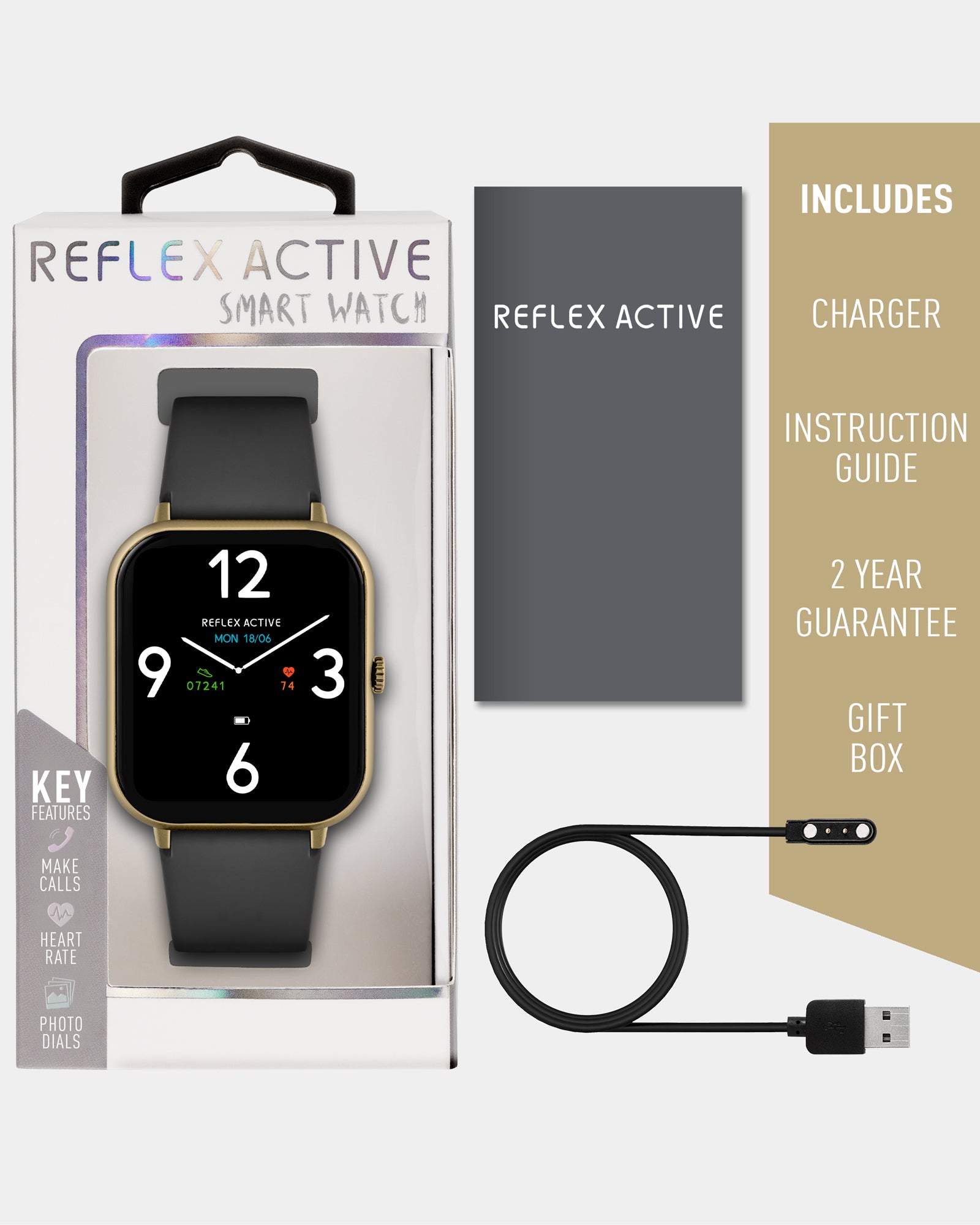 Reflex Active Nexus 100 S smartwatch nero oro GPS