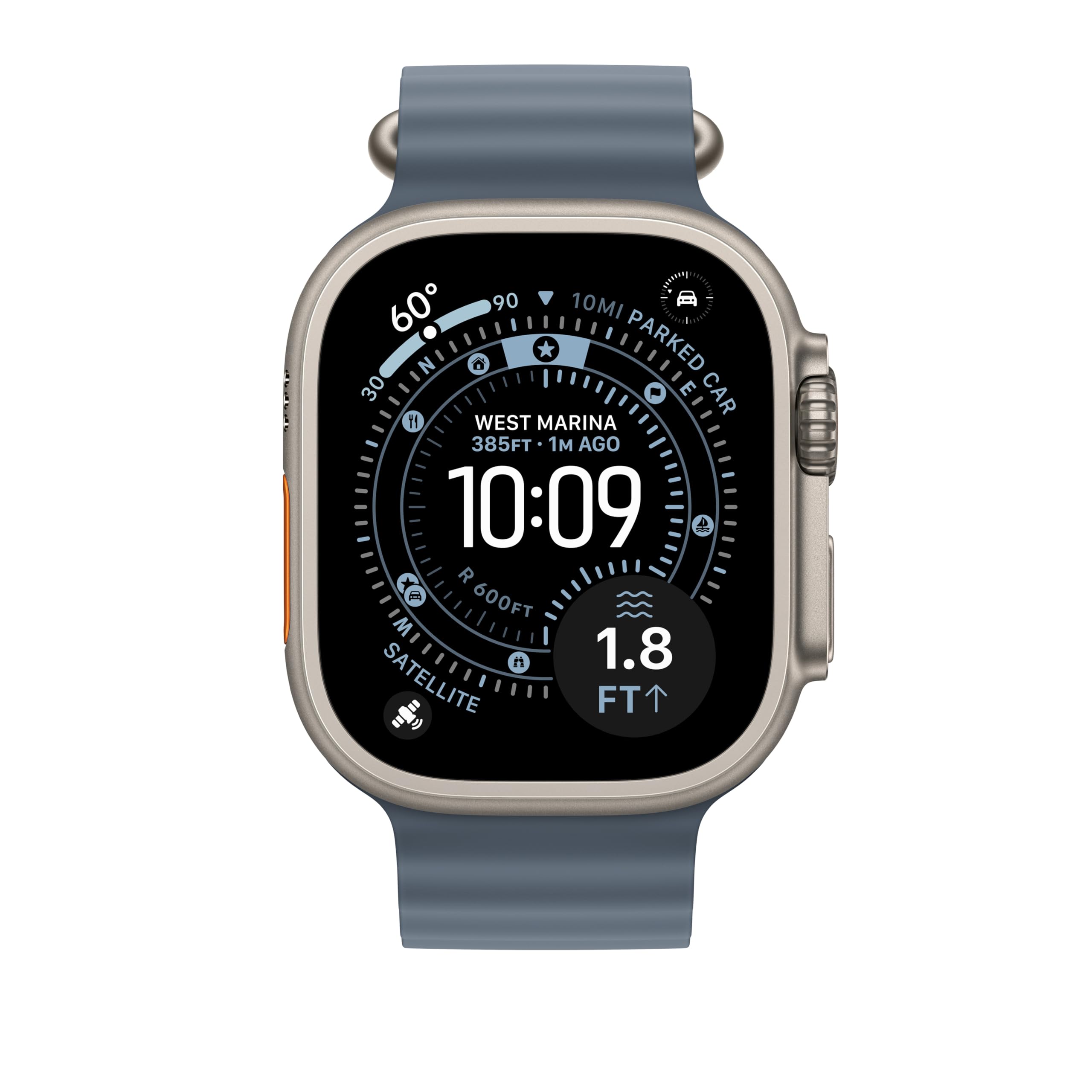 Apple Ocean Band 49mm estensione cinturino Blu salmastro XL