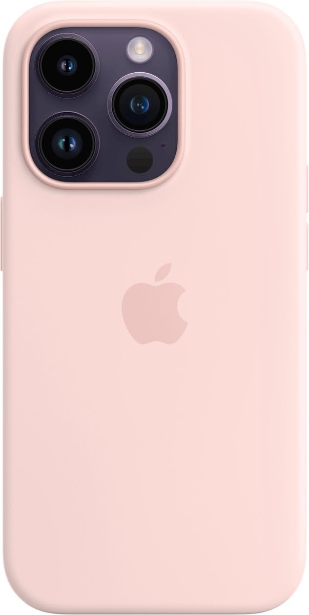 Apple iPhone 14 Pro custodia silicone MagSafe rosa creta