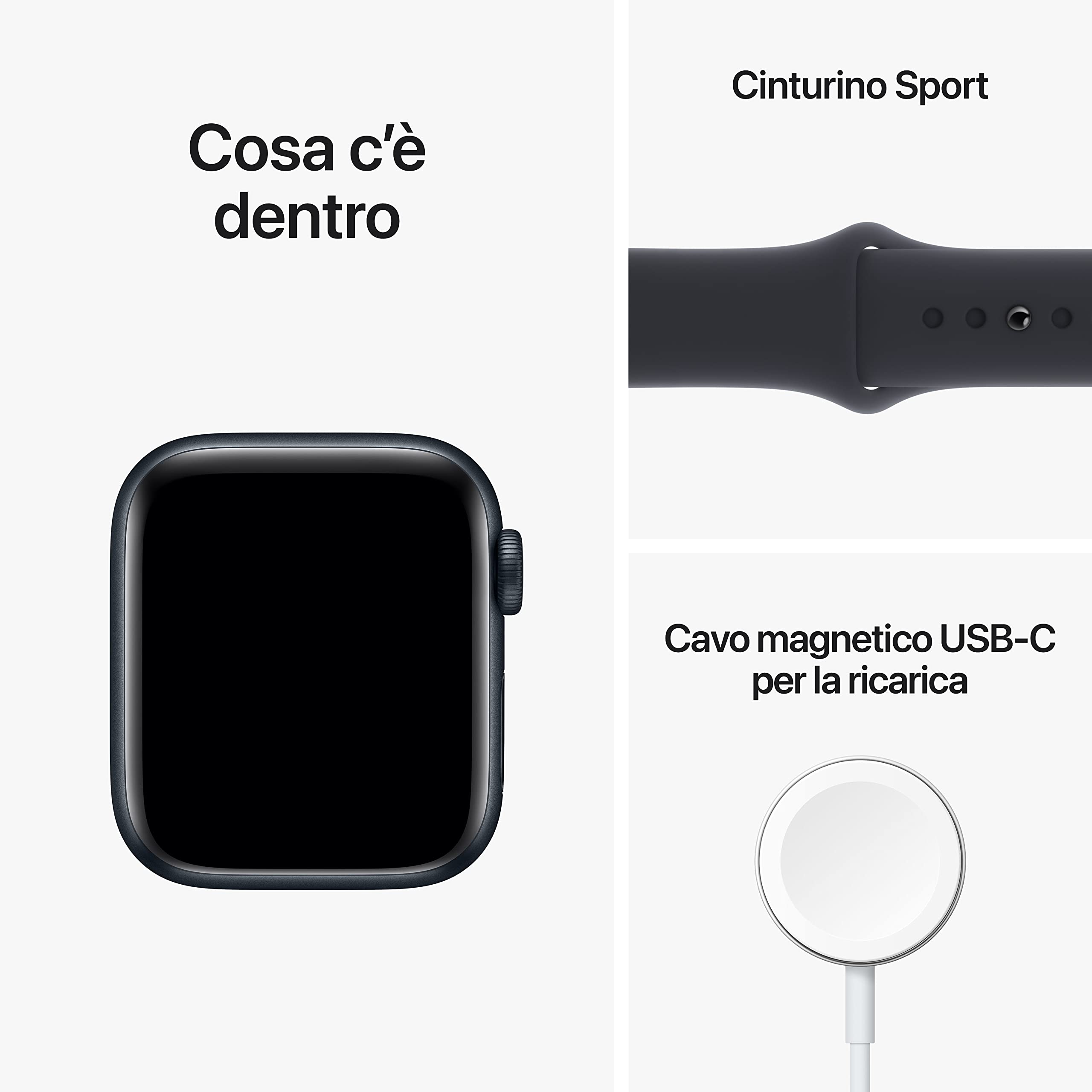 Apple Watch SE 2 Gen GPS+Cellular 40mm Orologio mezzanotte Regular