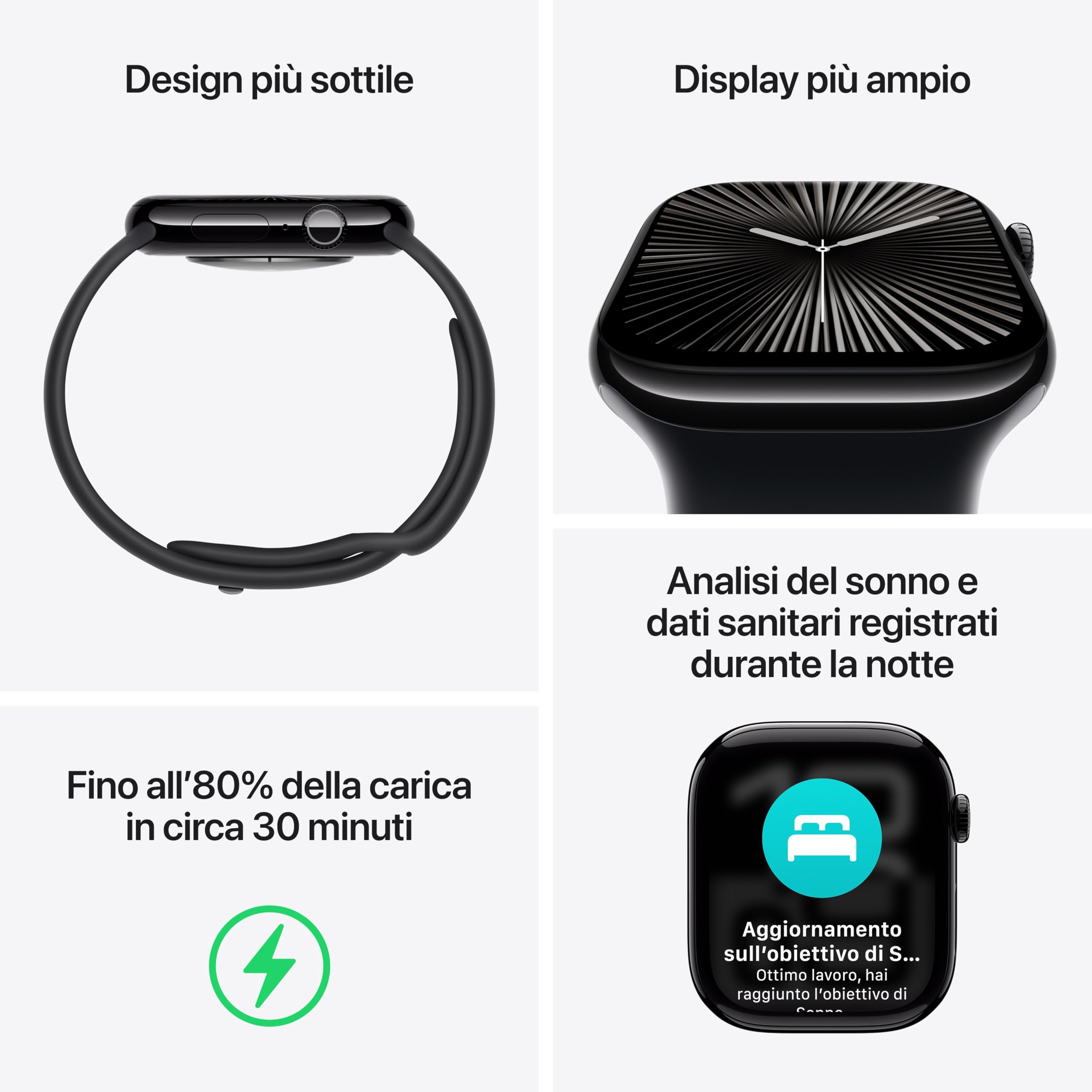 Apple Watch Series 10 46 mm smartwatch GPS Cellular titanio M/L