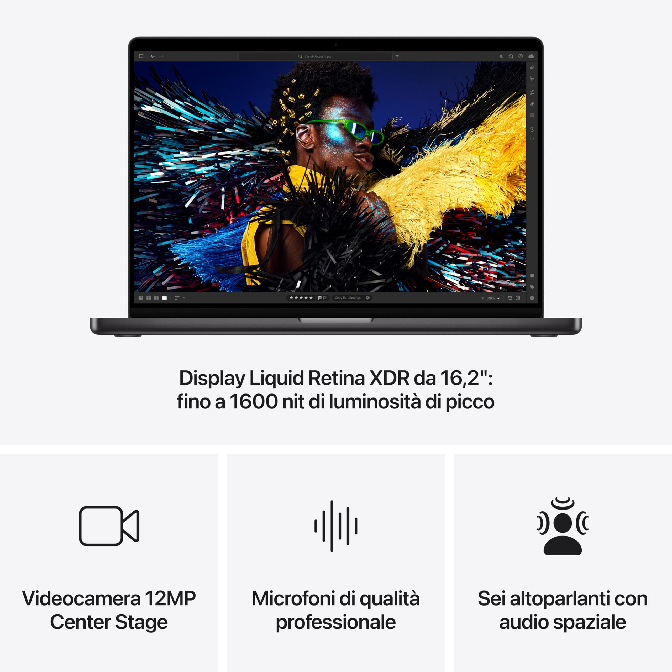 Apple MacBook Pro 16,2 M4 Pro notebook Nero siderale 512GB