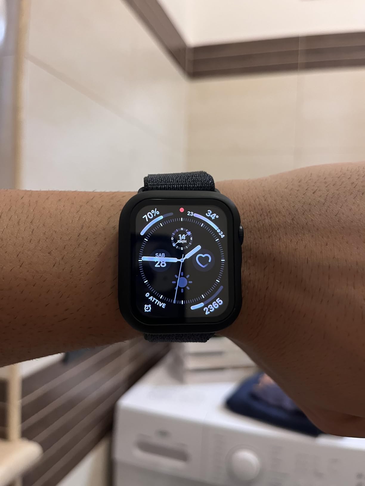 Apple Watch SE 2 gen GPS 44 mm smartwatch Argento Nuvola azzurra