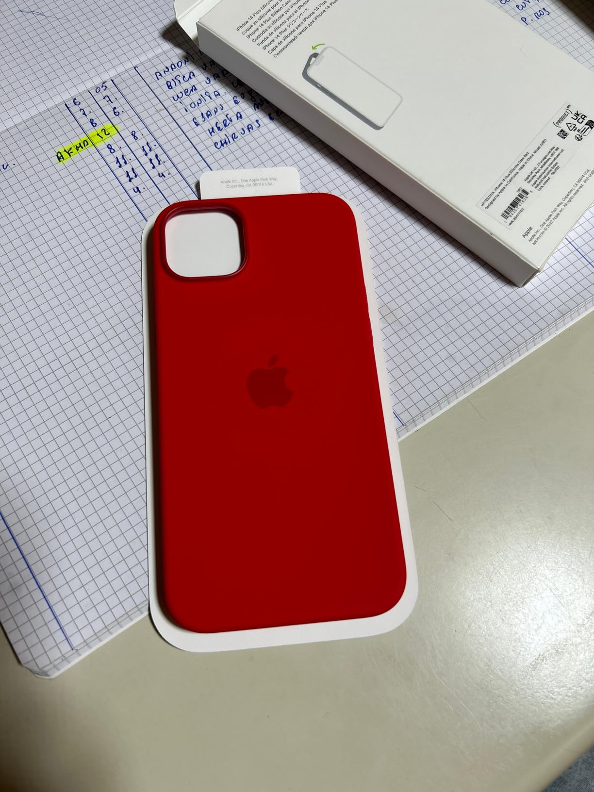 Apple MagSafe silicone custodia iPhone 14 Plus rossa