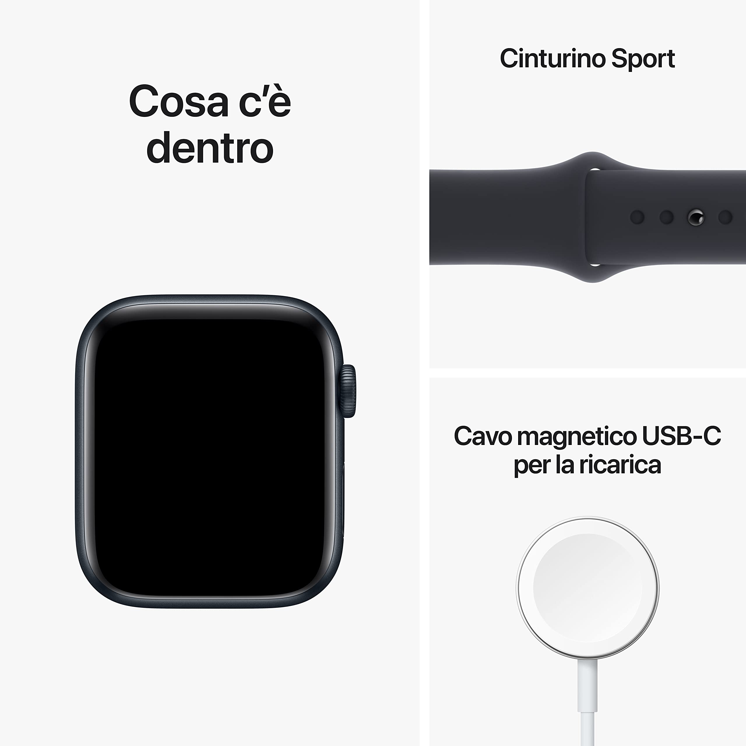 Apple Watch SE 2ª gen. 44mm smartwatch GPS + Cellular mezzanotte
