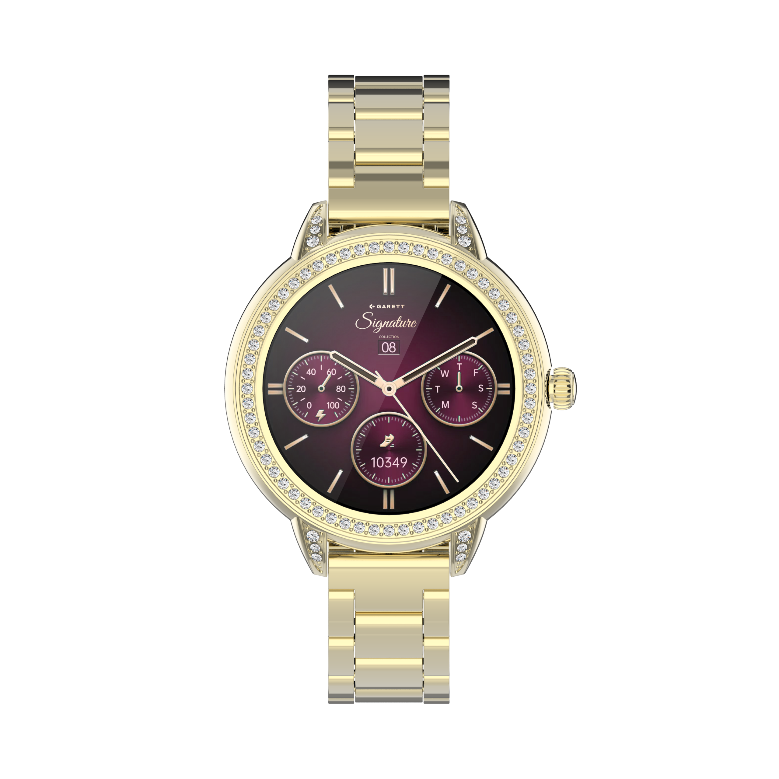 Garett Stella smartwatch oro acciaio AMOLED