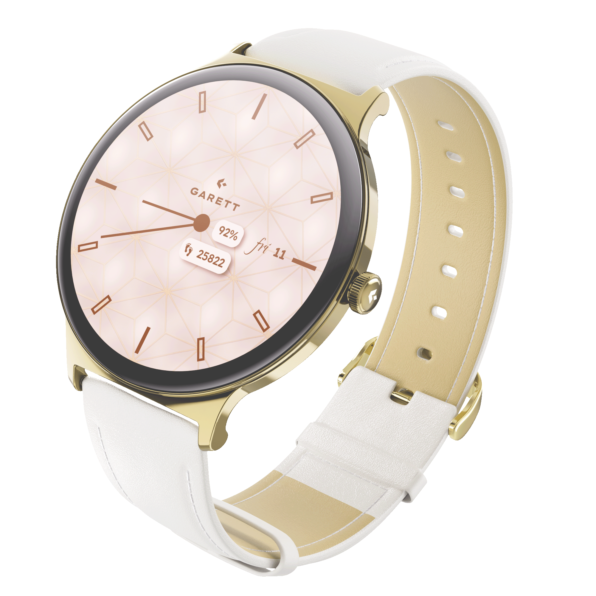 Garett Verona 2 smartwatch oro maglia mesh AMOLED