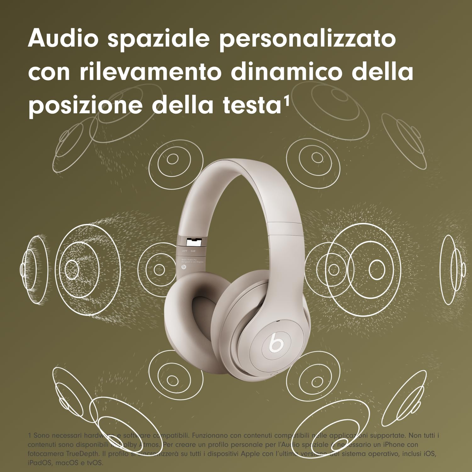 Beats Studio Pro cuffie bluetooth ghiaia cancellazione rumore