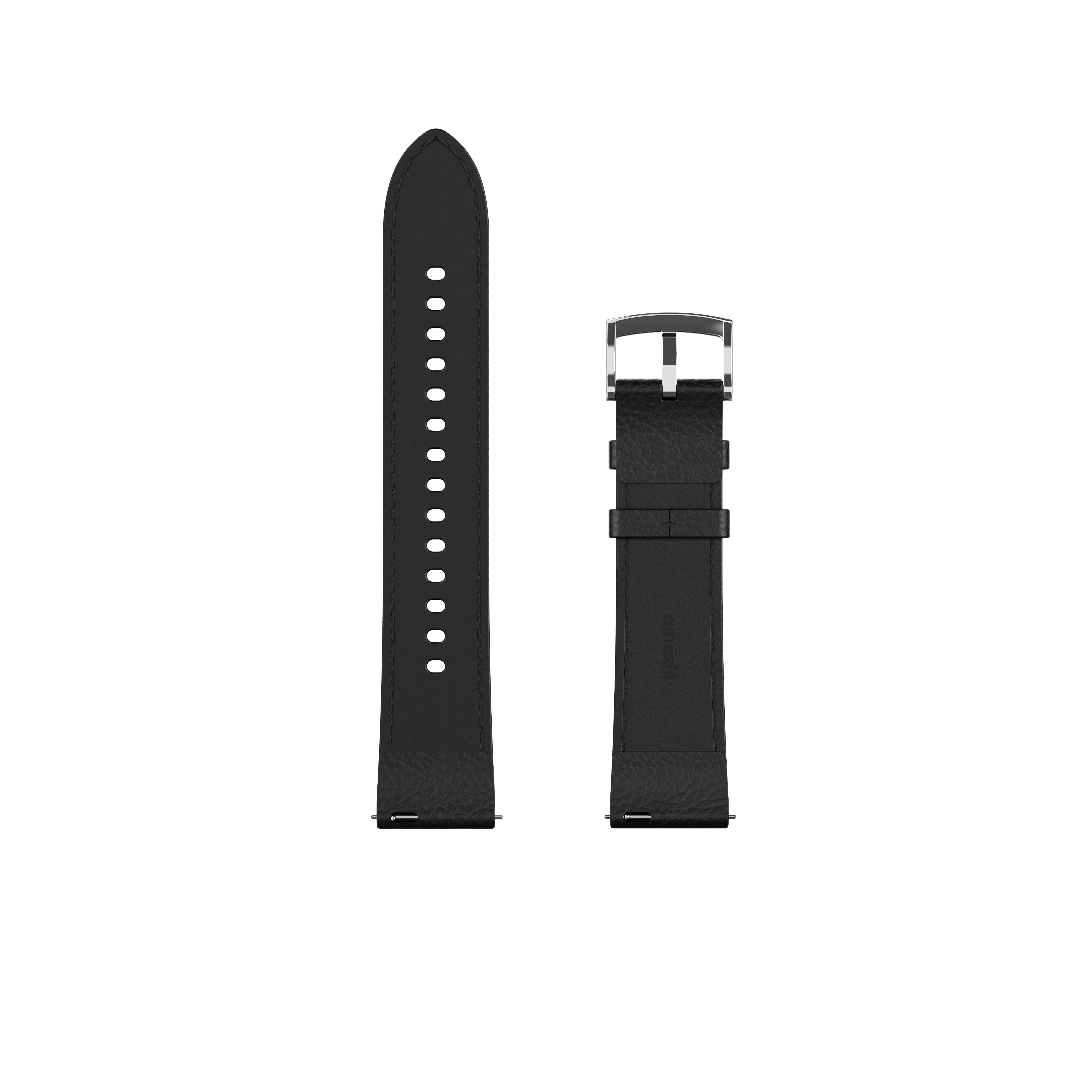 Amazfit cinturino pelle 20 mm blu stile classico
