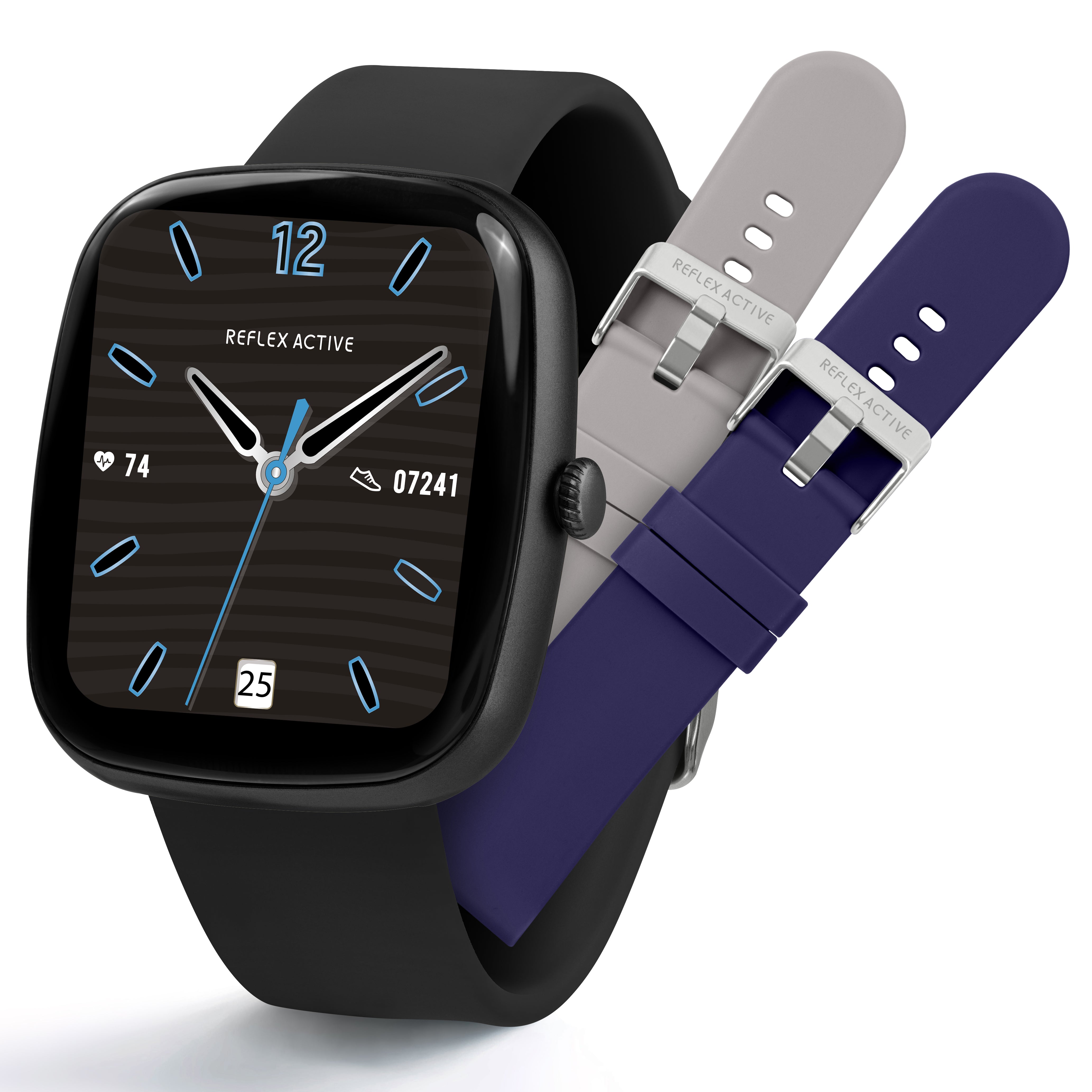Reflex Active Nexus 100 C Smartwatch Nero Set 3 Cinturini IP68