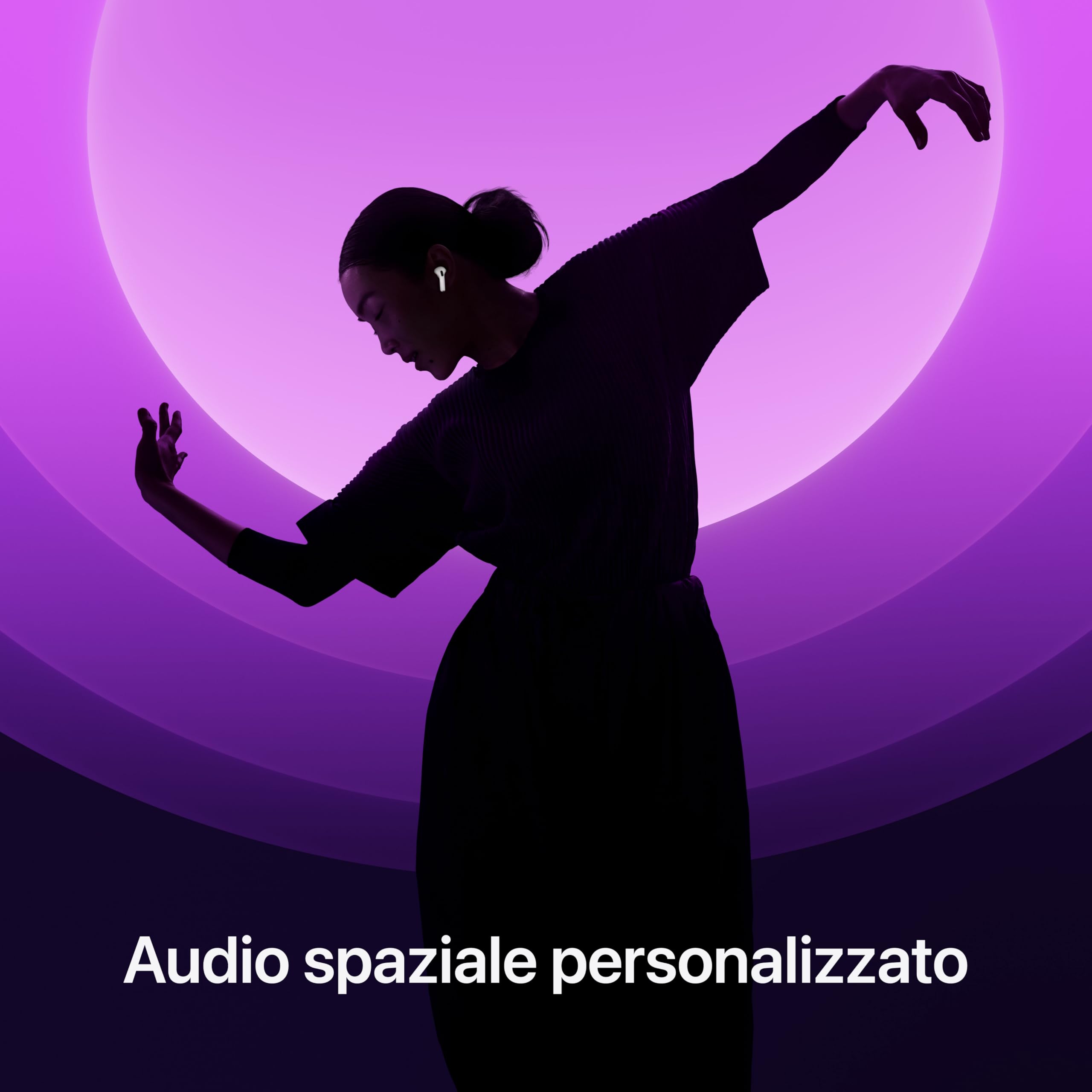 Apple AirPods 4 auricolari wireless senza cancellazione rumore USB-C