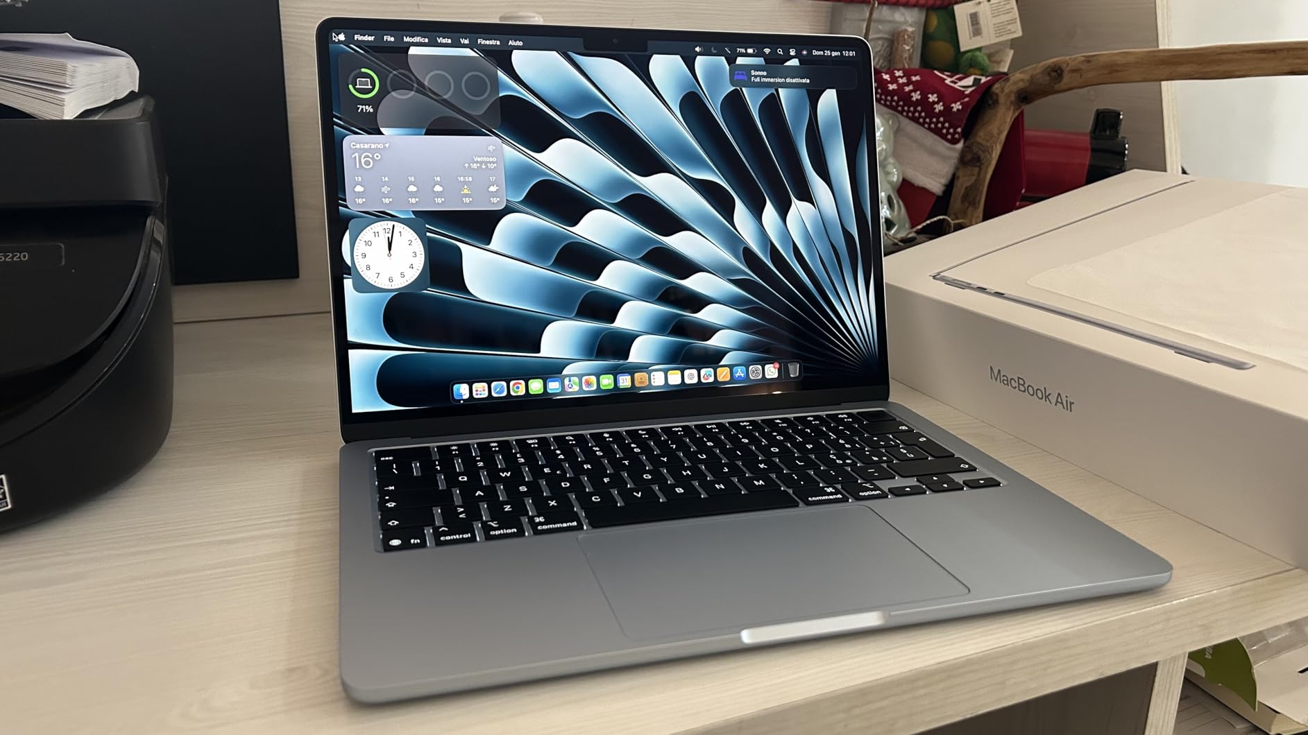 Apple MacBook Air M4 2025 portatile 13,6" 256GB Celeste