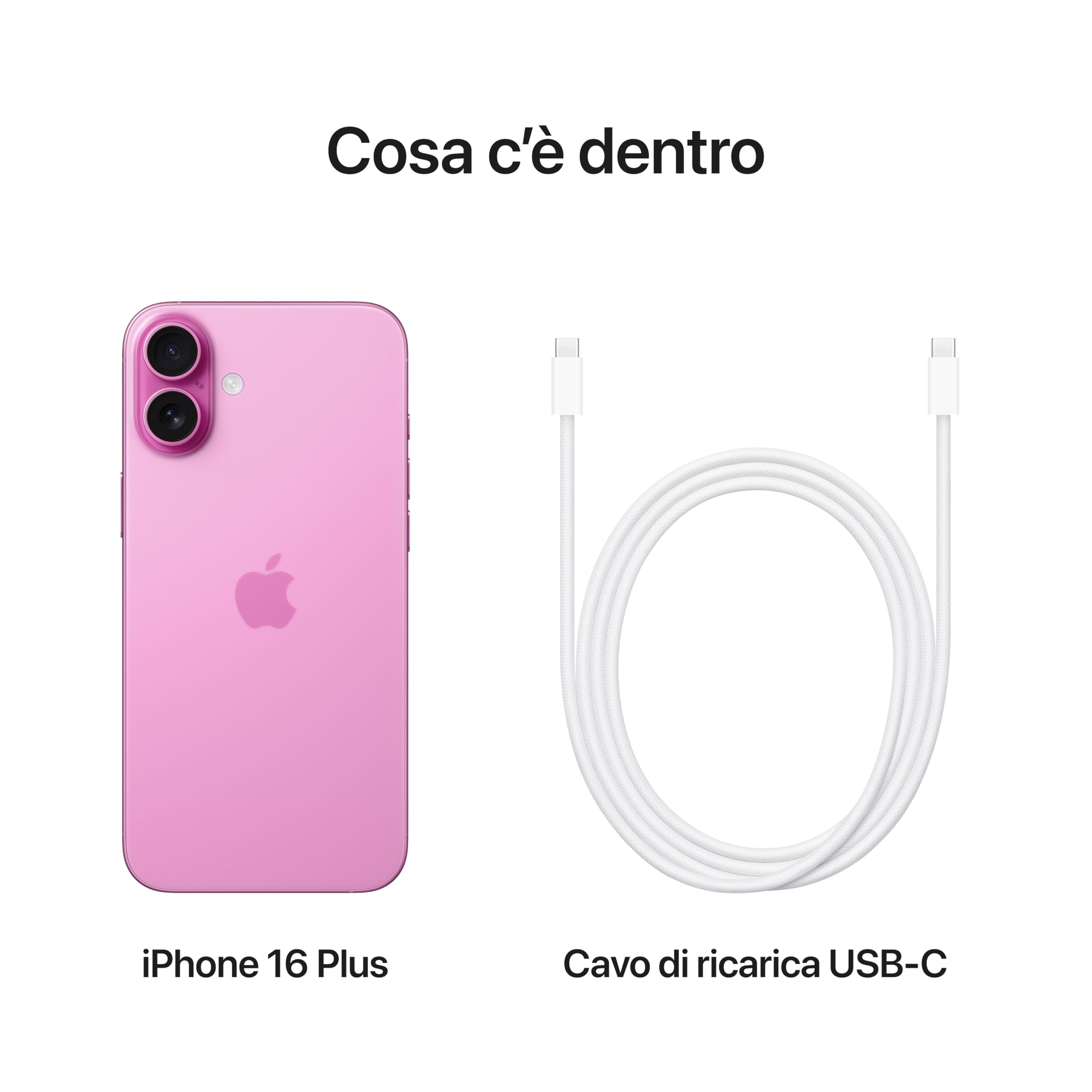 Apple iPhone 16 Plus 256GB smartphone 5G rosa A18