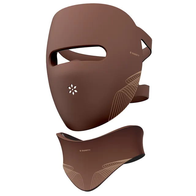 Garett Beauty Skin Ritual maschera LED viso collo marrone