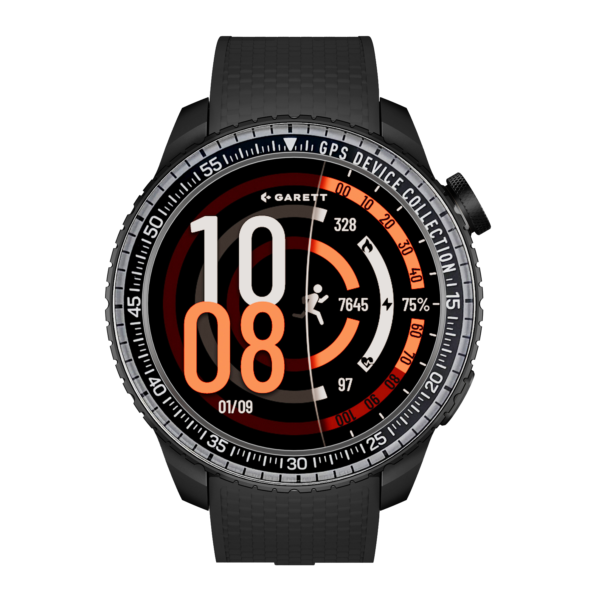 Garett Compass GPS smartwatch nero AMOLED