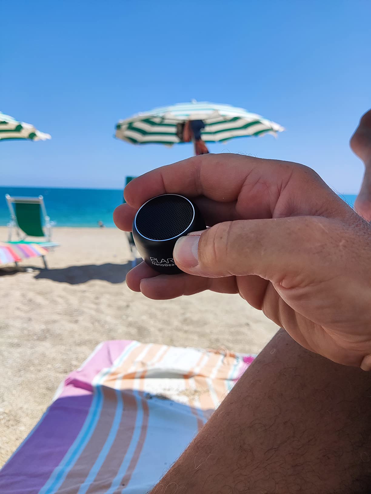 Elari NanoBeat altoparlante bluetooth nero con microfono stereo