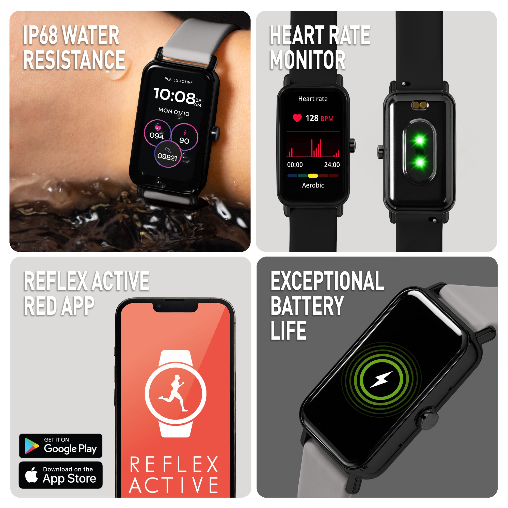 Reflex Active Nexus 100 Series 53 smartwatch nero grigio chiamate