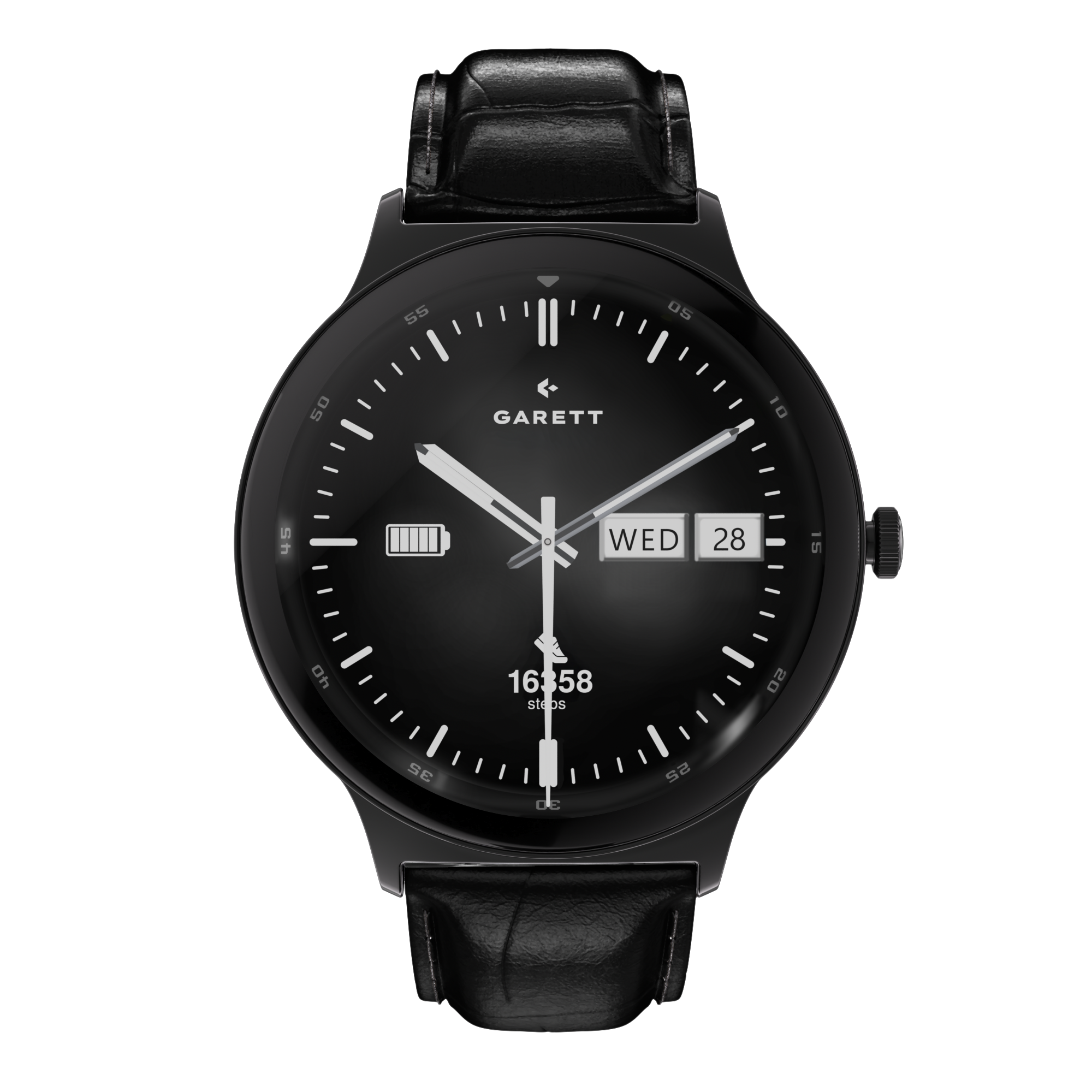 Garett Quantum smartwatch nero acciaio AMOLED