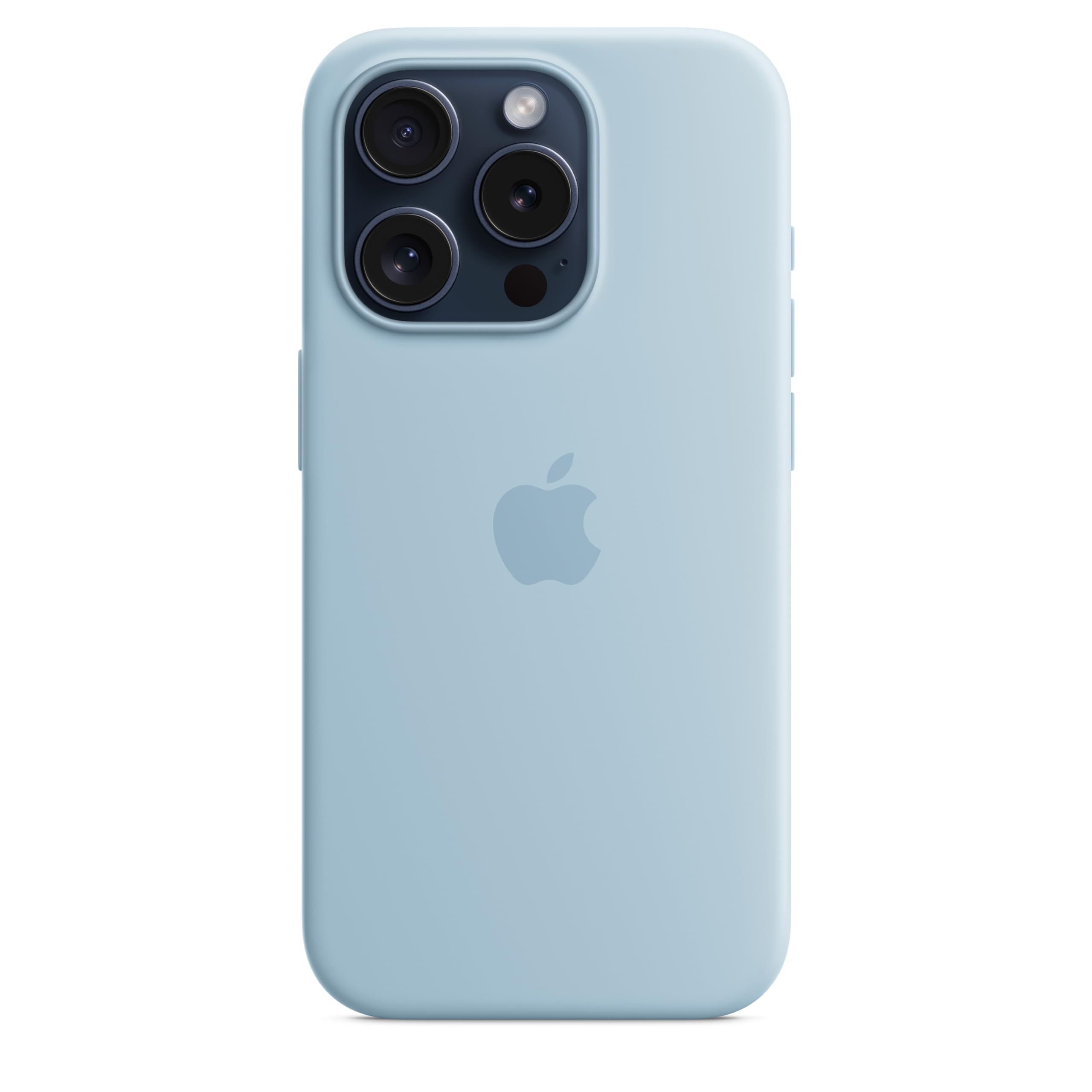 Apple iPhone 15 Pro custodia silicone blu chiaro MagSafe