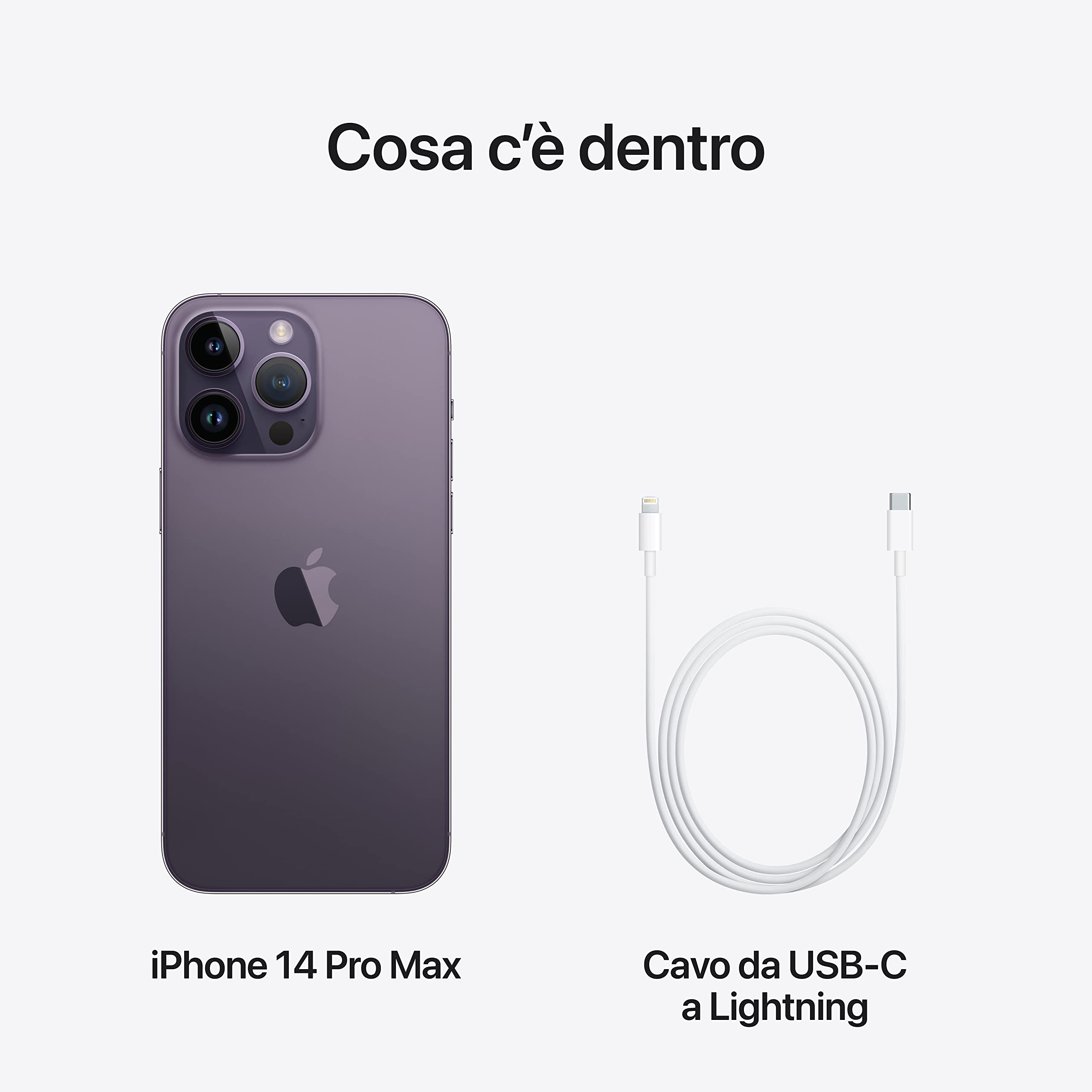 Apple iPhone 14 Pro Max smartphone 256 GB viola scuro 48MP