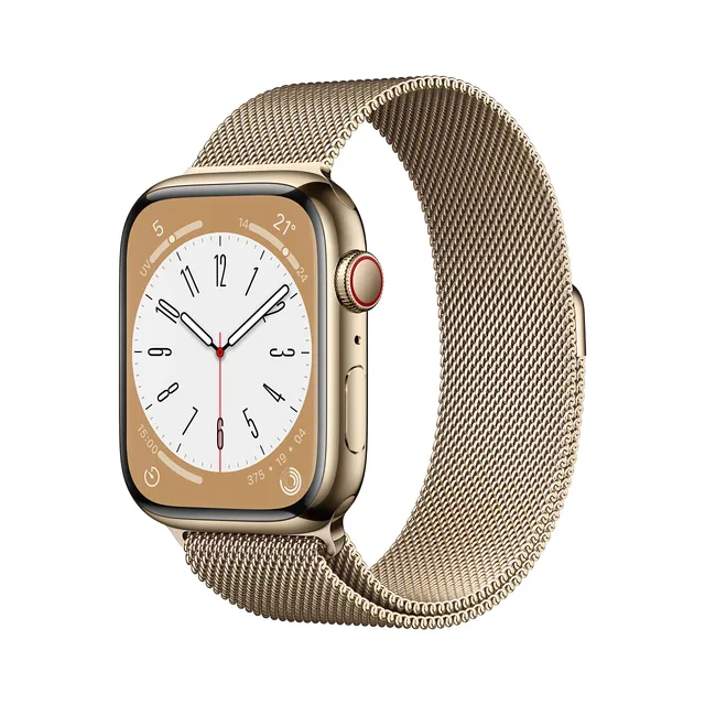 Apple Watch Series 8 45 mm smartwatch GPS Cellular oro acciaio