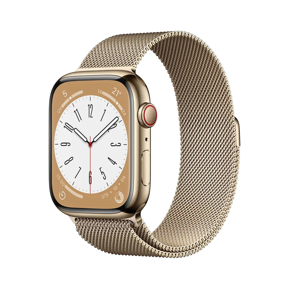 Apple Watch Series 8 45 mm smartwatch GPS Cellular oro acciaio