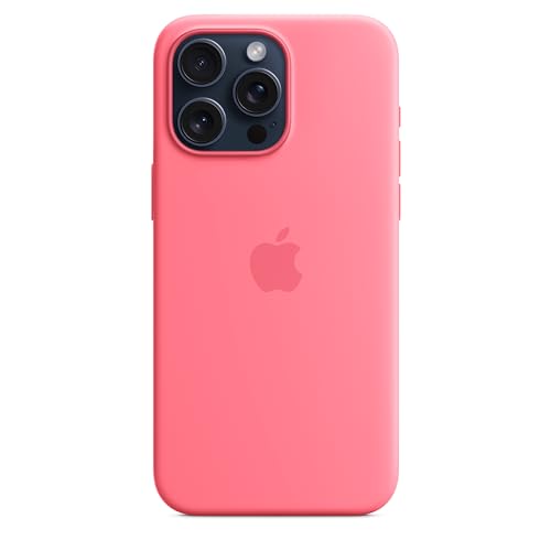 Apple iPhone 15 Pro Max custodia silicone Rosa MagSafe