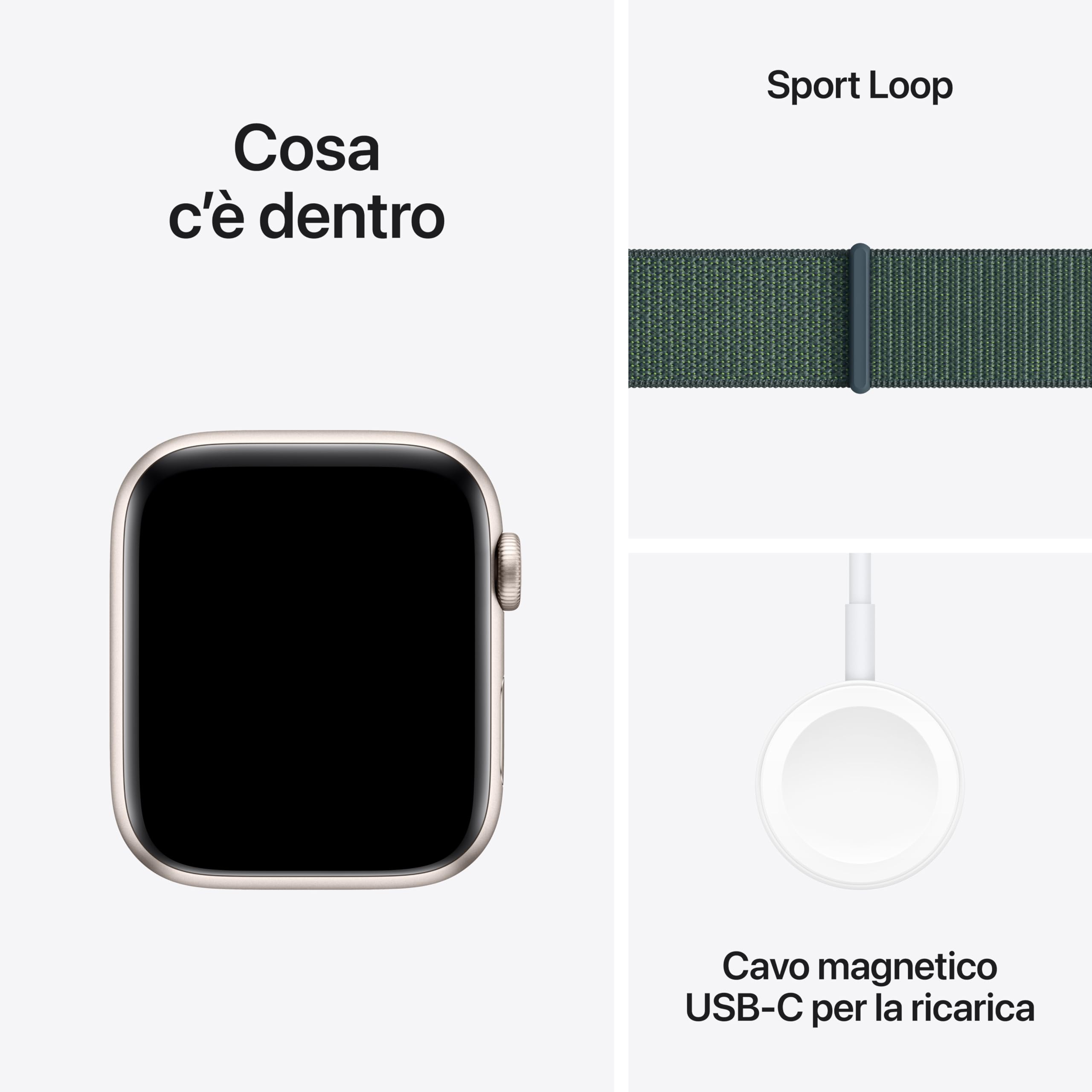 Apple Watch SE 2 gen GPS 44 mm smartwatch Galassia Verde lago